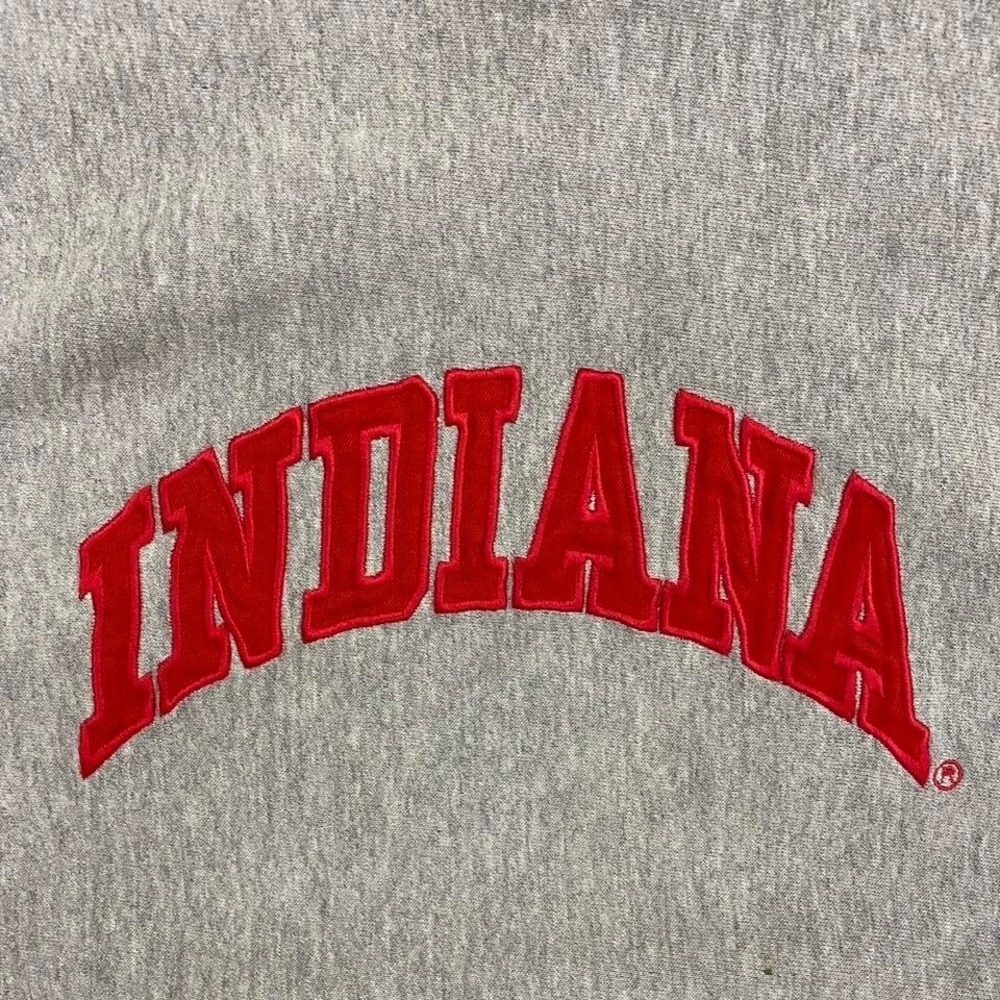 Vintage 90s Indiana University Hoosiers Steve and Barry's Crewneck Sweatshirt - Picture 2 of 5